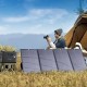 Choetech SC010 solar tourist charger, foldable, 160W - black
