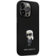 Karl Lagerfeld KLHCP14XSMHKNPK case for iPhone 14 Pro Max 6.7" - black Silicone Ikonik Metal Pin