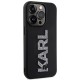 Karl Lagerfeld 3D Rubber Glitter Logo case for iPhone 15 Pro Max - black