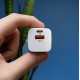 Wozinsky CMWCW 20W USB-C / USB-A wall charger - white