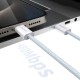 Dudao L6C USB-C - USB-C PD 30W cable 2m - light blue