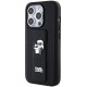 Karl Lagerfeld Gripstand Saffiano Karl&amp;amp;Choupette Pins case for iPhone 15 Pro - black