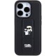 Karl Lagerfeld Gripstand Saffiano Karl&amp;amp;Choupette Pins case for iPhone 15 Pro - black