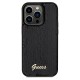 Guess Sequin Script Metal case for iPhone 14 Pro Max - black