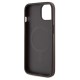 Guess 4G Printed Stripes MagSafe case for iPhone 15/14/13 - brown