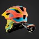 Rockbros TT-32SOYB-S children&amp;#39;s bicycle helmet with detachable chinbar, size S - yellow-orange