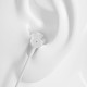 Dudao in-ear headphones headset with remote control and microphone 3.5 mm mini jack white (X10 Pro white)
