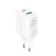 Acefast wall charger USB Type C / USB 20W, PPS, PD, QC 3.0, AFC, FCP white (A25 white)