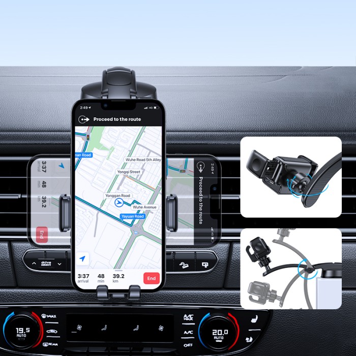 Joyroom mechanical car mount for cockpit black (JR-ZS283)