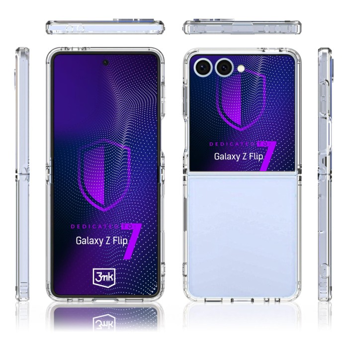 3mk Armor Case for Samsung Galaxy Z Flip 7 - Transparent