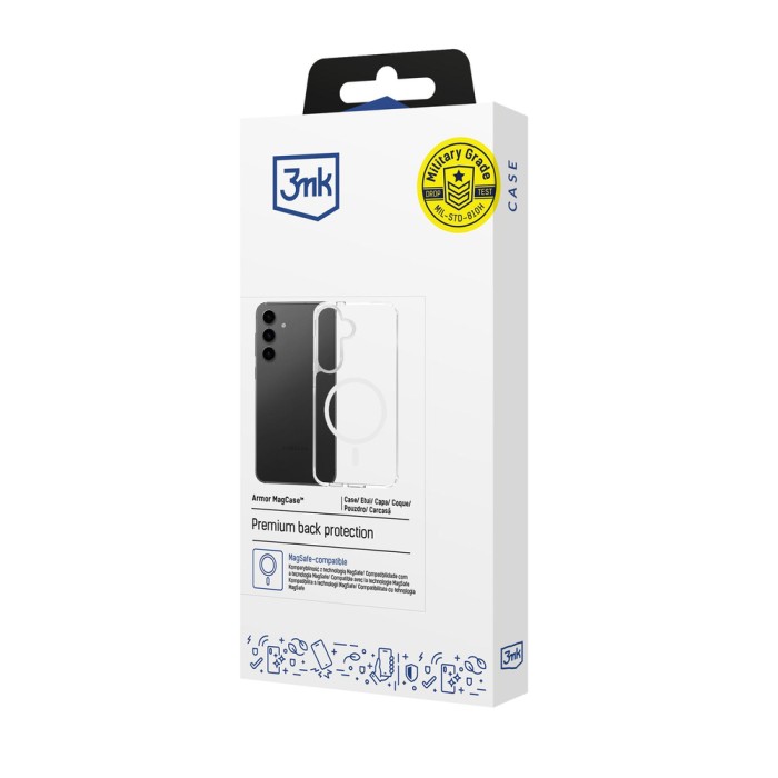 3mk Armor MagCase for Samsung Galaxy S25 FE - Transparent