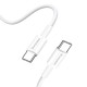 Wozinsky GaN 65W Charger with USB-A 2xUSB-C Ports with 65W USB-C Cable - White
