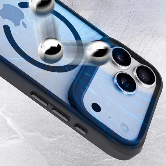 3mk Satin Armor MagCase for iPhone 17 Pro Max - Transparent Black