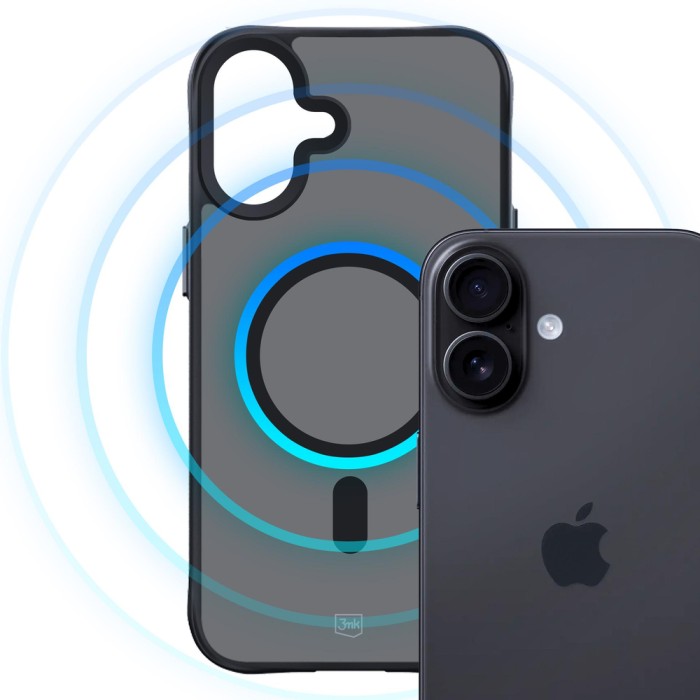 3mk Smoke MagCase for iPhone 17 - Black Semi-Transparent