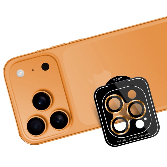 3mk Lens Protection Pro Tempered Glass for iPhone 17 Pro / 17 Pro Max - Orange