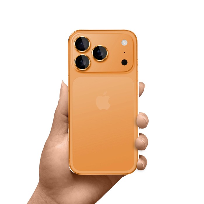3mk Lens Protection Pro Tempered Glass for iPhone 17 Pro / 17 Pro Max - Orange