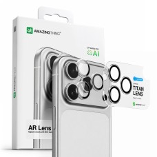 AmazingThing Sapphire Camera Glass for iPhone 17 Pro / Pro Max - with Clear Frame