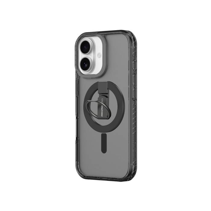 AmazingThing Titan Pro Grip Ring Set Case for iPhone 17 Compatible with MagSafe - Black