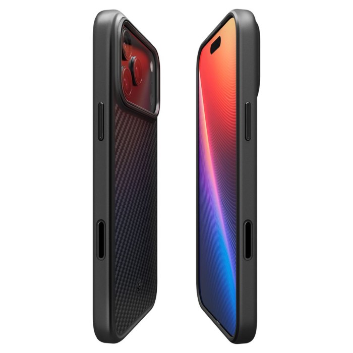 Spigen Enzo Aramid "T" MagSafe case for iPhone 17 Pro Max - black