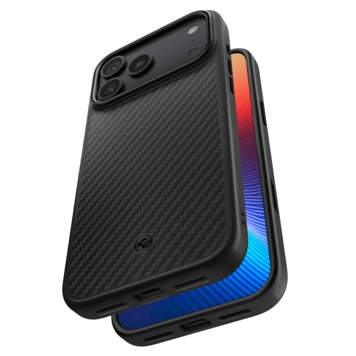 Spigen Enzo Aramid "T" MagSafe case for iPhone 17 Pro Max - black