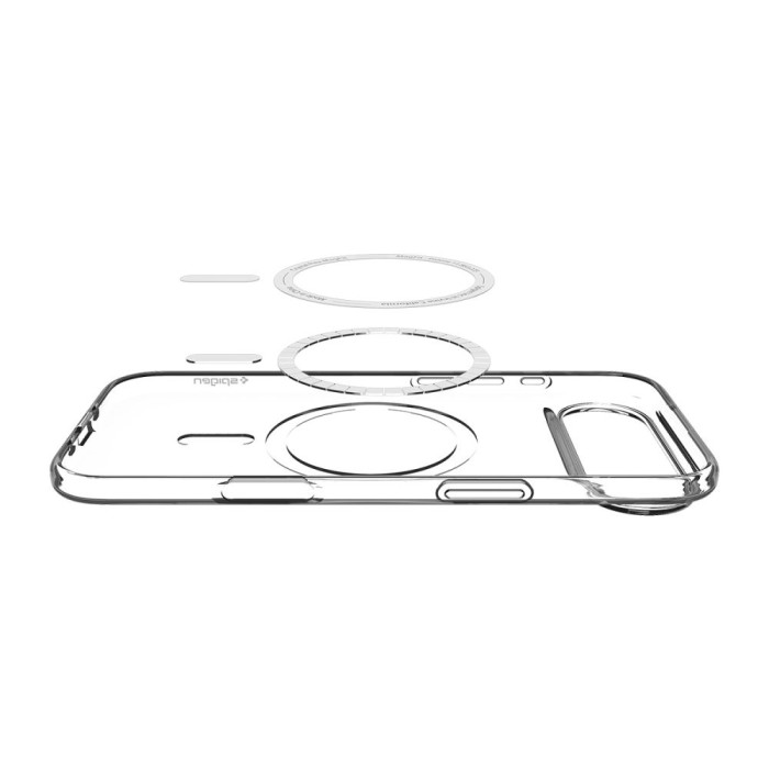 Spigen Liquid Crystal MagSafe Case for iPhone Air - Clear and White