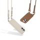 Tech-Protect MagNecklace MagSafe case with lanyard for iPhone 16 - brown