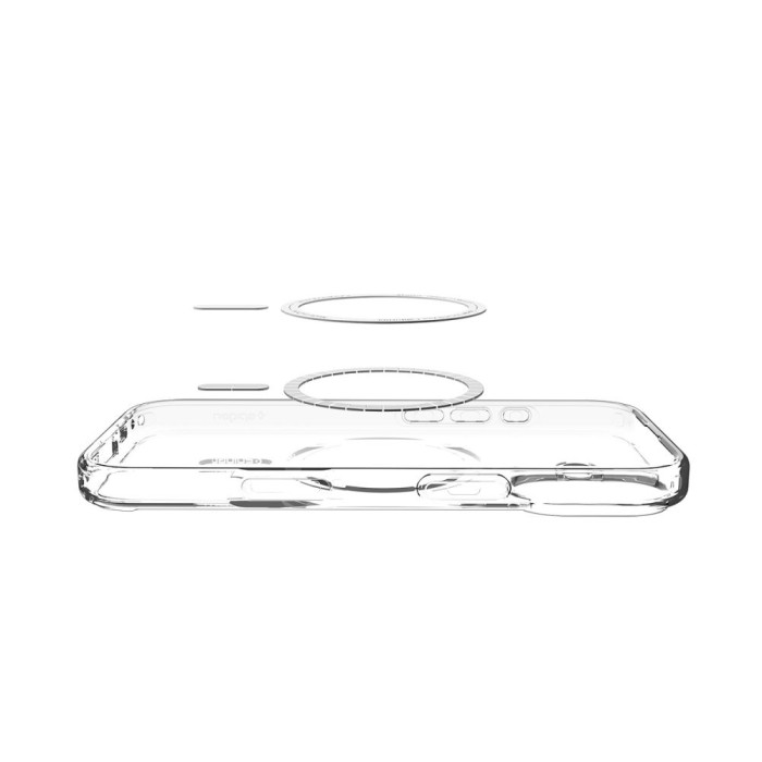 Spigen Ultra Hybrid MagSafe Case for iPhone 17 - Clear Gray