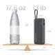 Cuktech CUKP200NGLDG 45W 20000mAh Powerbank with Built-in USB-C Cable - Gray