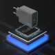 Cuktech CUKAD653EUGR 65W GaN Wall Charger 2 x USB-C 1 x USB-A - Gray