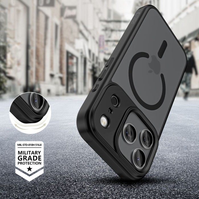 Tech-Protect MagMat XT 4-set MagSafe Case for iPhone 17 Pro Max - Matte Black