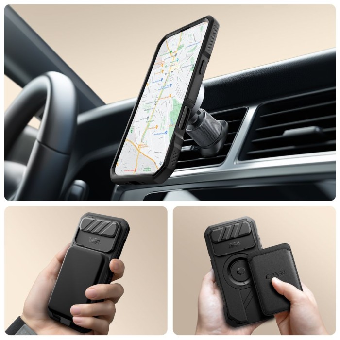 Tech-Protect Kevlar MagSafe Case for iPhone 17 Air - Black
