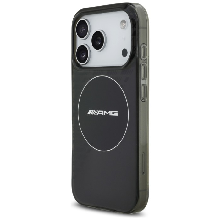 AMG Double Layer Transparent Smocked MagSafe Case for iPhone 17 Pro - Black