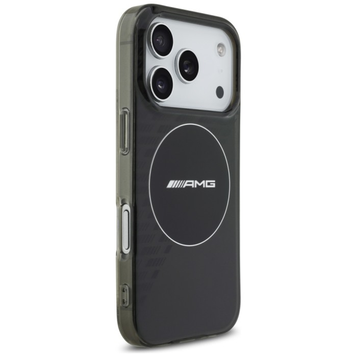 AMG Double Layer Transparent Smocked MagSafe Case for iPhone 17 Pro - Black
