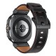 Tech-Protect Delta Pro Leather Strap for Samsung Galaxy Watch Ultra (47mm) - Black