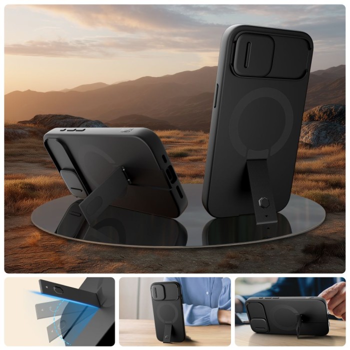 Tech-Protect Kevlar Aura MagSafe Case for iPhone 16e / 17e - Black