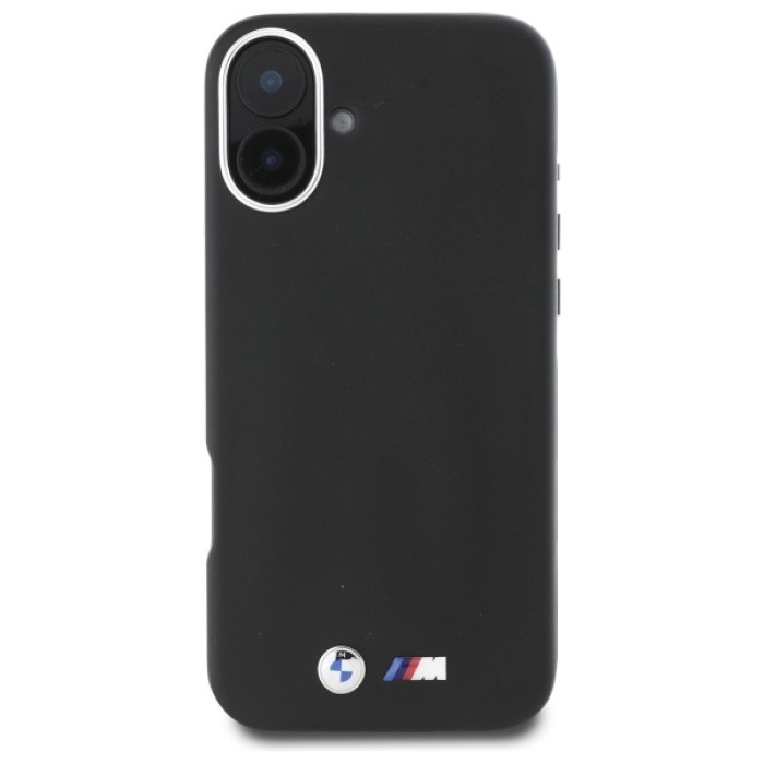 BMW M Smooth Full Wrapped Metal MagSafe Case for iPhone 16 Plus - Black