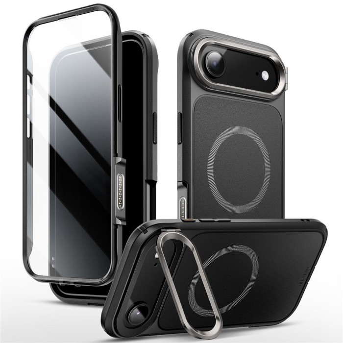 Supcase IBLSN Ares Flip Mag MagSafe Case for iPhone Air - Black