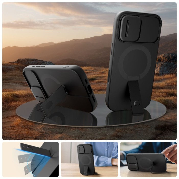 Tech-Protect Kevlar Aura MagSafe Case for iPhone 17 - Black