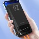 Dudao large capacity powerbank with 4 built-in cables 20000mAh USB Type C + micro USB + Lightning + USB-A (input) - black (Dudao K6Pro+)