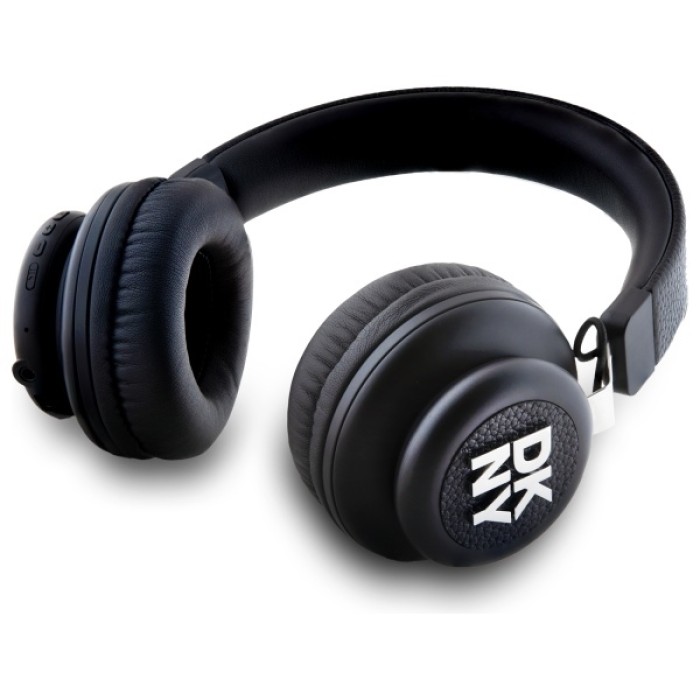 DKNY Metal Logo Bluetooth On-Ear Headphones - Black