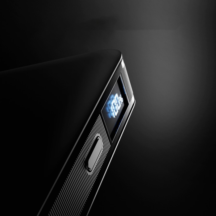 SBS HD 10W 5000mAh USB-C Power Bank with LCD Display - Black
