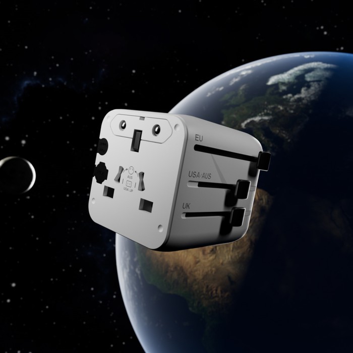 SBS TEADAPTUNI universal travel adapter - white