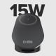 SBS 3-in-1 Foldable Wireless Charging Station QI2 MFI - Made for iPhone - Black