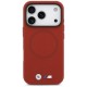 BMW M FW Metal Logo MagSafe Case for iPhone 17 Pro - Red