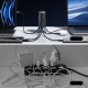 Joyroom JR-TCM02 GaN 65W charger charging station 4xUSB-C 2xUSB-A UK plug - gray