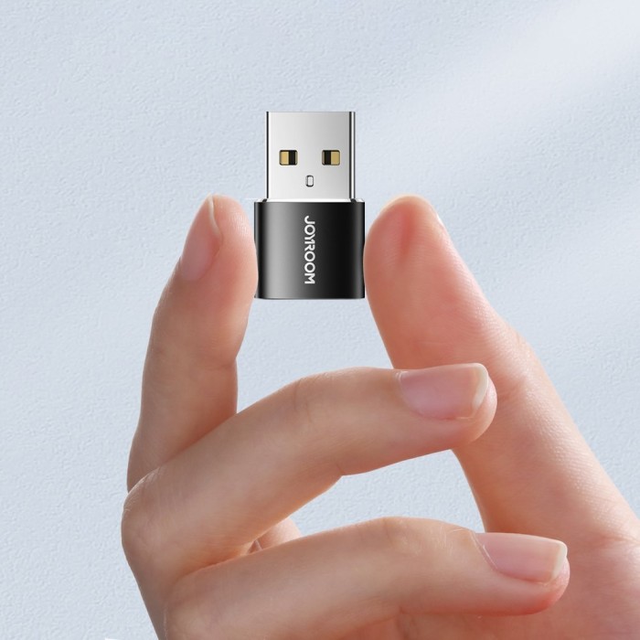 Joyroom adapter from USB Type C (female) to USB (male) 2 pcs. black (S-H152 Black)