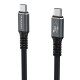 Wozinsky WPS-UY41S USB-C USB4 Cable 40Gb/s 240W 1m 4K - Black
