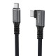 Wozinsky WPS3-UY41S USB-C USB4 40Gb/s 240W 1m 4K Angled Cable - Black