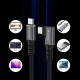 Wozinsky WPS3-UY41S USB-C USB4 40Gb/s 240W 1m 4K Angled Cable - Black