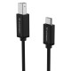 Wozinsky WKDDY2S USB-B - USB-C Cable 2m - Black
